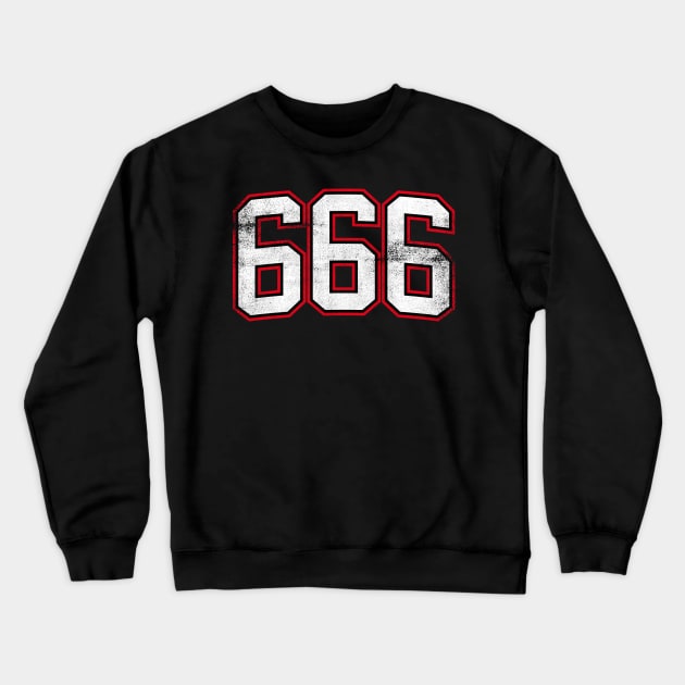 666 The Number of the Beast Crewneck Sweatshirt by cowyark rubbark